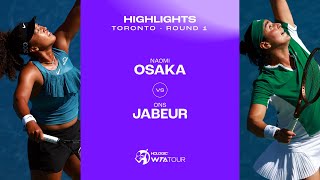 Naomi Osaka vs Ons Jabeur  2024 Toronto Round 1  WTA Match Highlights [upl. by Ademla569]