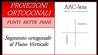 Proiezione ortogonale di un segmento ortogonale al PV [upl. by Geis512]