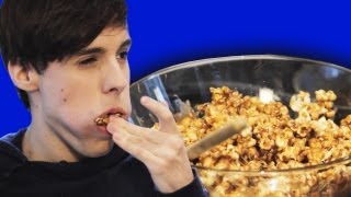 MARSHMALLOW CARAMEL POPCORN  KATE GOWING amp ITSRAPHABLUEBERRY [upl. by Eisenstark]