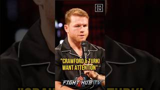 Canelo RESPONDS to Terence Crawford amp Turki Alalshikh CALL OUT [upl. by Arriek]