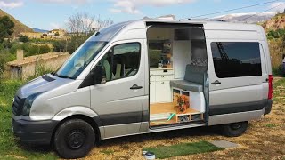 COMPACT amp HIGHLY FUNCTIONAL MWB Crafter SelfBuild ⚒️🚐 Built for FULLTIME VANLIFE [upl. by Burris]