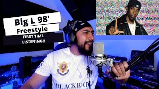 Big L 98 FREESTYLE REACTION FIRST TIME LISTENING TO Big L [upl. by Yelena]