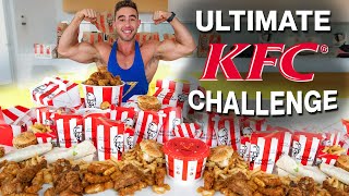 The Ultimate KFC Food Challenge  450 EPIC CHEAT DAY  Zac Perna [upl. by Ahsiemat]