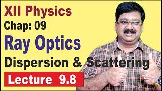 NCERT XII Physics  Chap98  Dispersion  Scattering of Light  Ray optics [upl. by Raeann606]