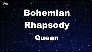 Karaoke♬ Bohemian Rhapsody  Queen 【No Guide Melody】 Instrumental [upl. by Annayad]