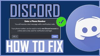 How To Fix Discord Invalid Phone Number Problem 2022 [upl. by Anwaf]