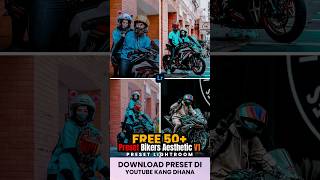 Cara Edit Foto Cinematic Bikers V1 dengan HP  Gratis Preset Lightroom XMP [upl. by Jordison]