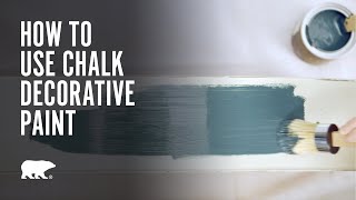 BEHR® Paint  How to Use BEHR® Chalk Decorative Paint [upl. by Noivaz]