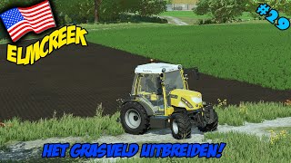 HET GRASVELD UITBREIDEN Farming Simulator 22 Elmcreek 29 [upl. by Ut]