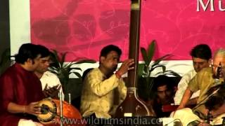 The Indian violin accompanied by sitar and percussion instruments [upl. by Rednazxela]