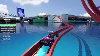 Trackmania Royal Coaster Aqua Grind x 8 3rd person cam [upl. by Wagstaff]