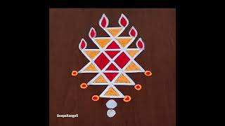 roopa rangoli design  navratri spacial rangoli  kubera rangolikolam  kubera muggulu  poojakolam [upl. by Backler]