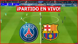 PSG vs BARCELONA EN VIVO 🔴 UEFA CHAMPIONS LEAGUE EN VIVO CUARTOS DE FINAL IDA ⚽️ [upl. by Kaleena]