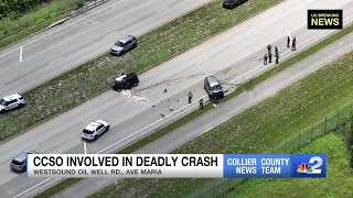 Collier County Sheriffs Office vehicle involved in deadly Ave Maria crash [upl. by Esma]