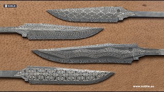 Mosaic Damascus blades New patterns 2022 [upl. by Eiggam982]