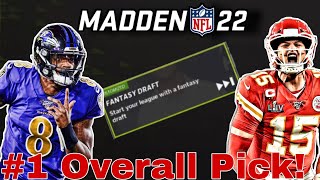 How to get the FIRST Pick in EVERY Fantasy Draft in Madden 22 Franchise Mode [upl. by Sandry494]