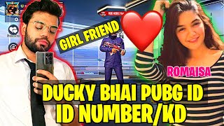 Ducky bhai pubg id  ducky girl friend  ducky bhai with romaisa khan  ducky bhai pubg id number [upl. by Hnahc]