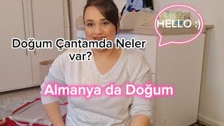 Doğum Çantasında Neler Olmalı Almanyada Hastane Doğum Çantası Almanya Hastaneleri vlog youtube [upl. by Mason]