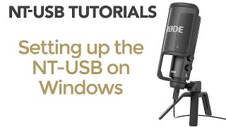 NTUSB Tutorials Setting up the NTUSB on Windows [upl. by Raleigh643]