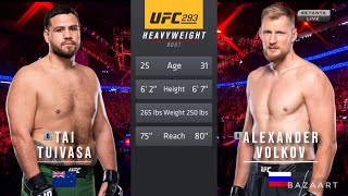 TAI TUIVASA VS ALEXANDER VOLKOV FULL FIGHT UFC 293 [upl. by Rani]