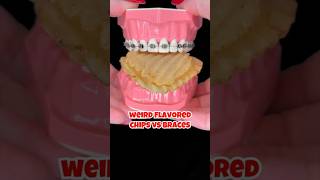 ARE THESE WEIRD FLAVORED CHIPS SAFE FOR BRACES Orthodontist Reacts shorts [upl. by Ettevy]