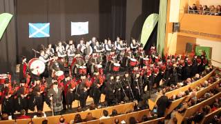 Himno de Galicia  Real Banda de Gaitas de Ourense amp ScottishPower Pipe Band By Alex Righi y Nieves [upl. by Yousuf]