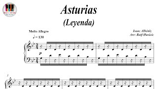 Asturias Leyenda  Isaac Albéniz Piano Sheet Music Piano Tutorial [upl. by Dobson]