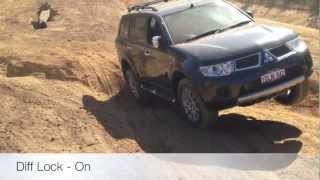 Mitsubishi Challenger  Traction Control vs Diff Lock [upl. by Deyes]