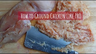 Ground Chicken  How to minced chicken at home  How to Ground chicken for Keema at Home [upl. by Chard]