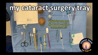 Whats on my instrument tray for routine Cataract Surgery [upl. by Golter]