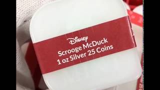 Unboxing 2018 1 oz Niue Silver 2 Disney Scrooge McDuck 🦆🦆🦆 [upl. by Ladd]