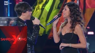 1° Duetto Eden e Belén Rodriguez cantano quotTorna a Surrientoquot  Sanremoyoung 01032019 [upl. by Vitale]