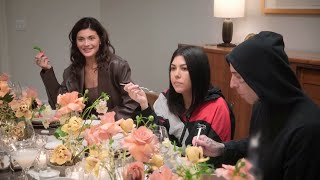 The Kardashian amp Jenner family discuss various topics over dinner [upl. by Cibis]