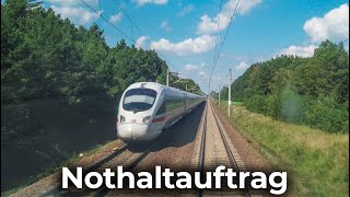 Notbremsung aus 160 kmh – Nothaltauftrag InterCity Eisenbahn [upl. by Nnylarat]