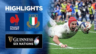 France v Italy  Match Highlights  2022 Guinness Six Nations [upl. by Tnattirb]