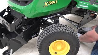 How to Install the 47in Snow Blower  John Deere Select Series Lawn Mowers [upl. by Davies]