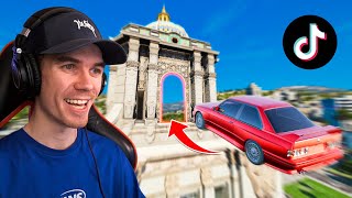 I Tried VIRAL TikTok STUNTS In GTA 5 [upl. by Mccollum705]