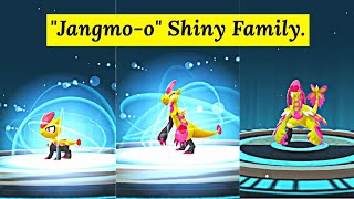 Shiny Jangmoo Evolution in Pokemon Go  Shiny Hakamoo amp Kommoo  Pokemon Go Fest 2024 Global [upl. by Dazhehs322]