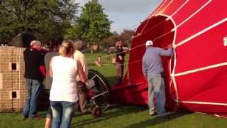 Hot Air Balloon Inflation and Launch  Royal Victoria Park Bath [upl. by Uaeb]