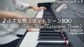 『EachDrop  小さな命』Cutscene Theme FFXIV piano cover [upl. by Teloiv]