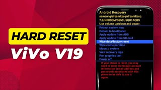 How To Hard Reset ViVo V19 Quick amp Easy [upl. by Janicki]