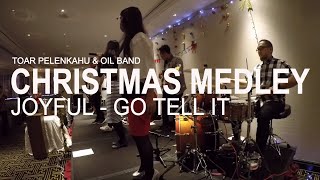 Christmas Medley Joyful  Go Tell It Toar Pelenkahu drum cam [upl. by Krongold861]