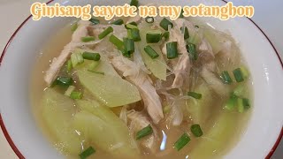 Ginisang Sayote na my Sotanghon recipe home cooking healthy food [upl. by Euk]