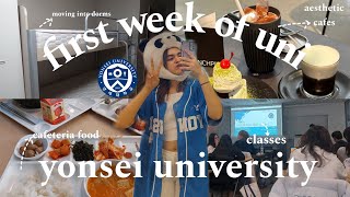 study abroad in seoul  yonsei university dorm movein  first week at yonsei university  uni vlog [upl. by Ysdnil739]