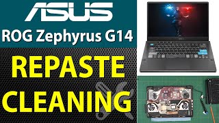 How to Repaste and Clean an ASUS ROG Zephyrus G14 GA401Q Laptop [upl. by Kraska]