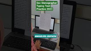 dsssb stenographer typing test practice 🤩  iscsteno shortfeed sscstenographer [upl. by Trenton]