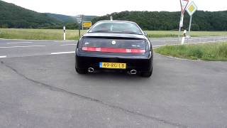 Alfa GTV 916 30 V6 24v exhaust sound and take off [upl. by Soelch805]