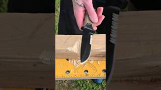 Serrations 🚫 survival edc knife bushcraft blade sharp camping diy new smallyoutuber cheap [upl. by Lyontine]