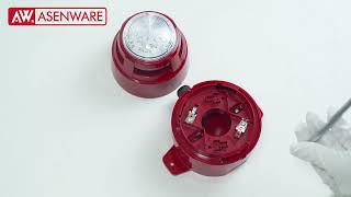 Addressable Sounder Beacon Waterproof Base Installation [upl. by Llednahs]