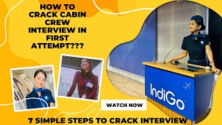 HOW TO CRACK CABIN CREW INTERVIEW IN FIRST ATTEMPT  SIMPLE SEVEN STEPS TO FOLLOW💙 cabincrewlife [upl. by Wrightson]